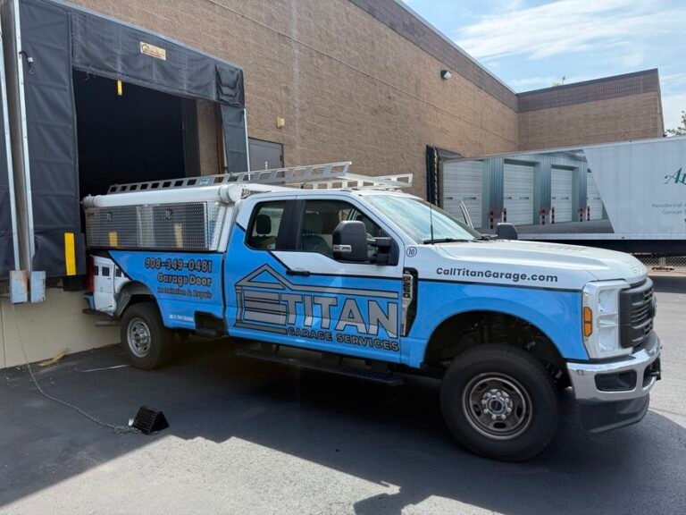 Titan Garage Services work truck in Freehold NJ